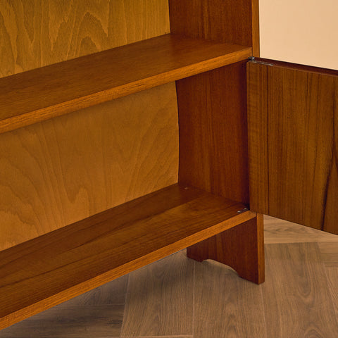 Swedish polyform shelving system in teak