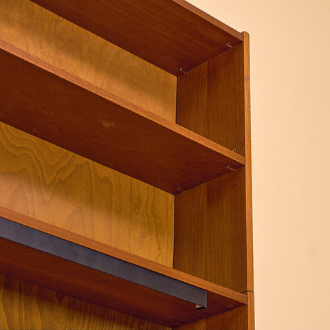 Swedish polyform shelving system in teak