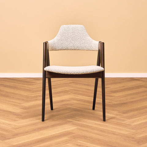 Danish dining chairs in solid oak by Kai Kristiansen for Schou Andersens Möbelfabrik A/S, model 'Kompass'
