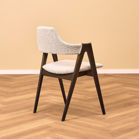 Danish dining chairs in solid oak by Kai Kristiansen for Schou Andersens Möbelfabrik A/S, model 'Kompass'