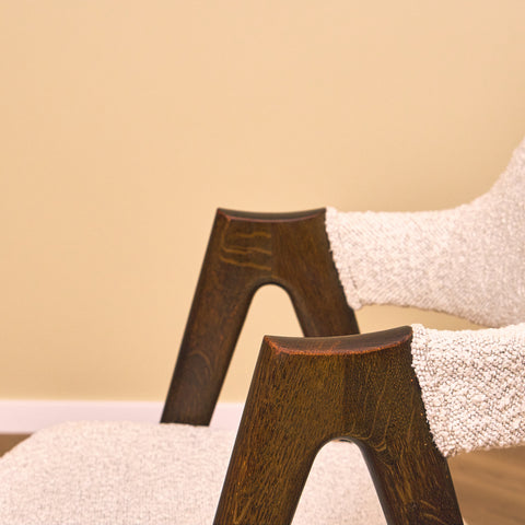 Danish dining chairs in solid oak by Kai Kristiansen for Schou Andersens Möbelfabrik A/S, model 'Kompass'