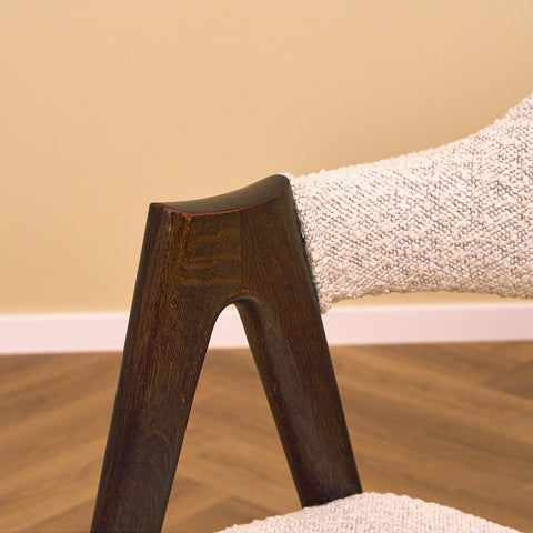 Danish dining chairs in solid oak by Kai Kristiansen for Schou Andersens Möbelfabrik A/S, model 'Kompass'