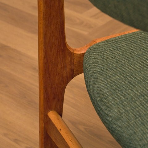 Danish set of 6 dining chairs by Erik Buch for Nova Stolefabrik