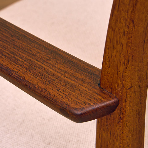Swedish set of 4 dining armchairs "Garmi" by Nilson Jonsson for Troeds