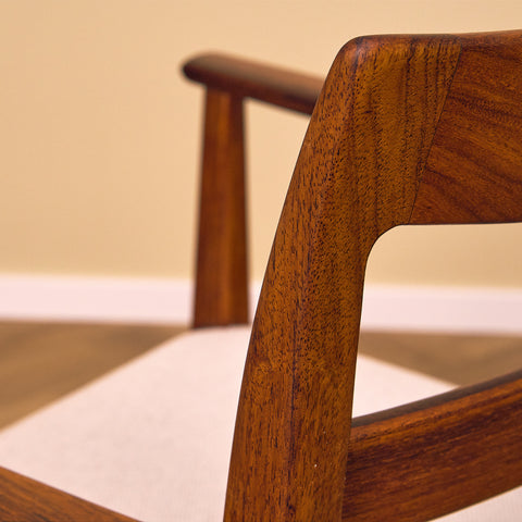 Swedish set of 4 dining armchairs "Garmi" by Nilson Jonsson for Troeds