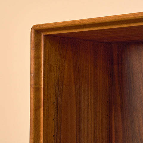 Swedish bookshelf in walnut by Bodafors