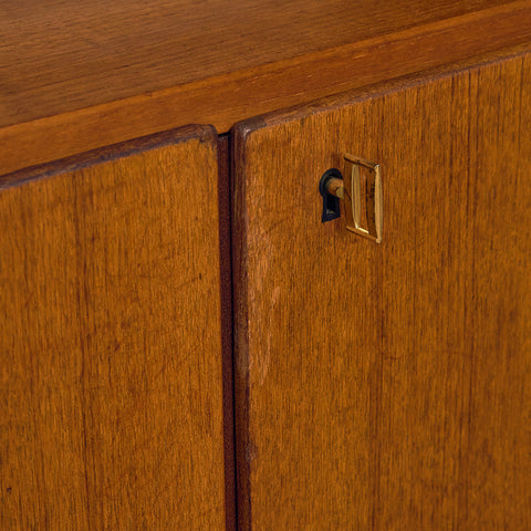 Swedish polyform shelving system in teak