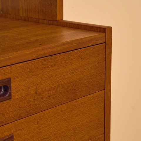 Swedish polyform shelving system in teak
