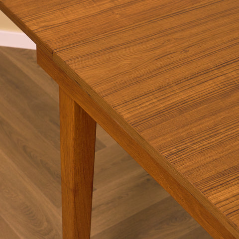 Swedish rectengular dining table in teak
