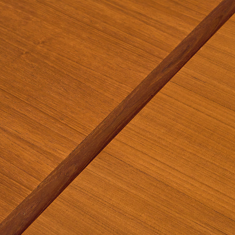 Danish rectangular dining table in teak