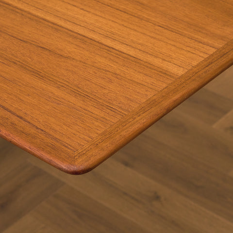Danish rectangular dining table in teak by Johannes Andersen for Uldum