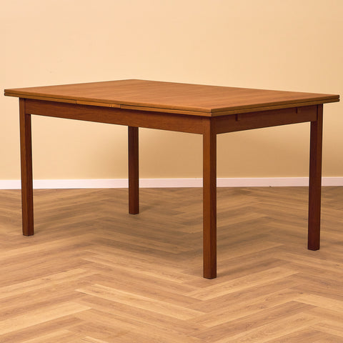 Swedish rectangular dining table in teak by Nils Johnsson for Troeds, Bjärnum