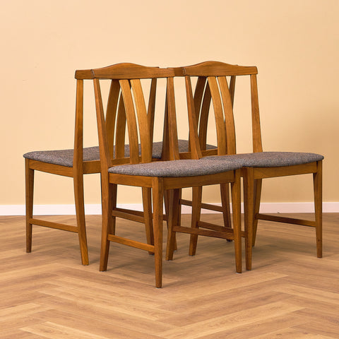 Swedish dining chairs in teak