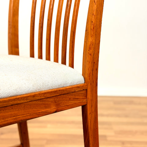 Swedish dining chairs in walnut by Svante Skogh