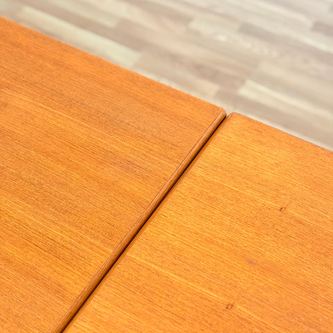 Danish rectangular dining table in teak & oak by Borge Mogensen