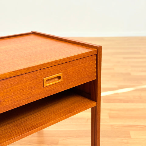 Swedish bedside table in teak by Gillis Lundgren, IKEA