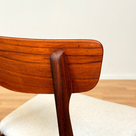Danish set of 6 dining chairs in teak by Schiønning & Elgaard