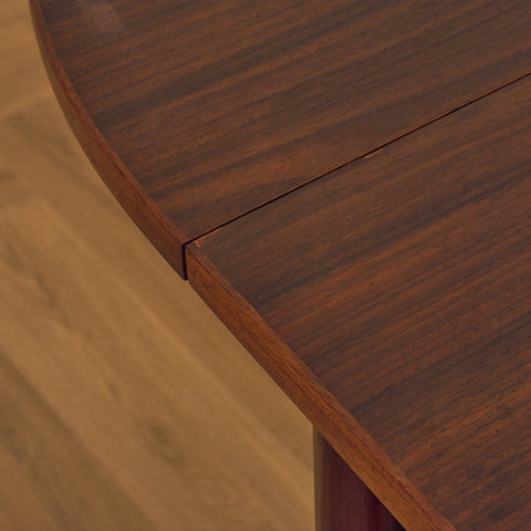 Danish square dining table in Santos rosewood "Arne Vodder style"