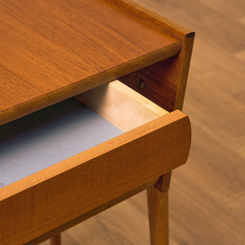 Swedish bedside tables in teak & oak by IKEA, model 'Ante'