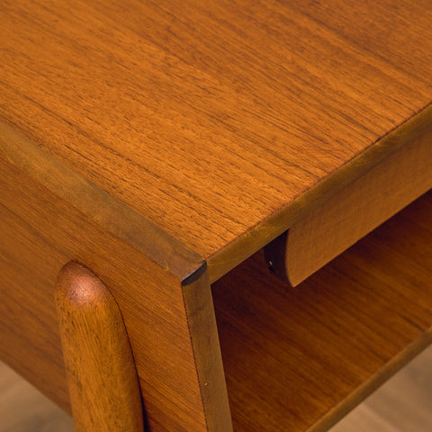 Swedish bedside tables in teak & oak by IKEA, model 'Ante'
