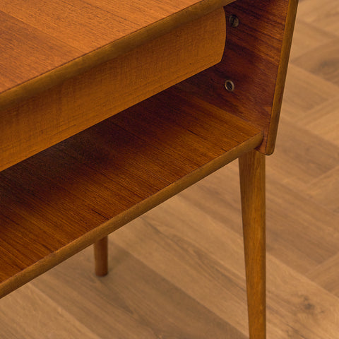 Swedish bedside tables in teak & oak by IKEA, model 'Ante'