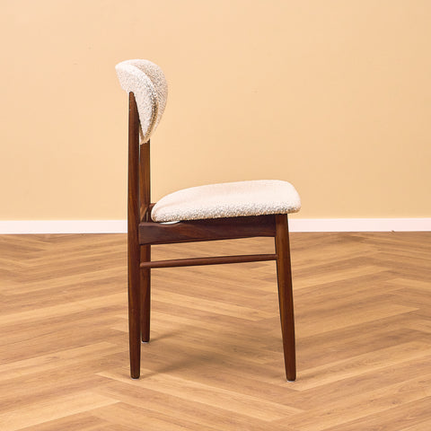 Swedish dining chairs in walnut