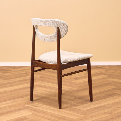 Swedish dining chairs in walnut