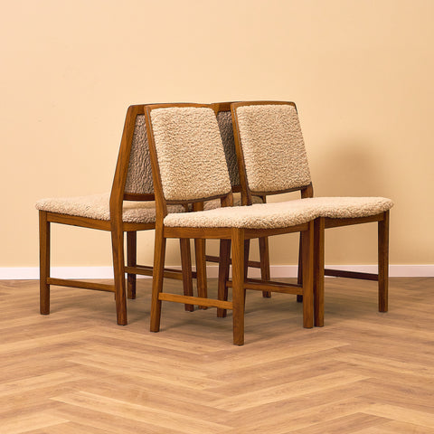 Swedish dining chairs in teak by Skaraborgs Möbelindustri AB