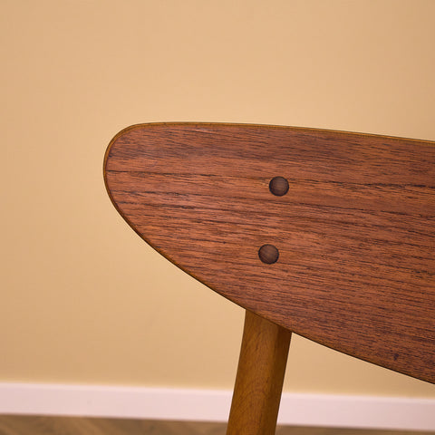 Danish dining chairs in teak & beech by Farstrup, model '210'