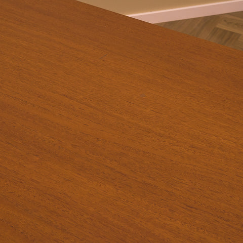 Large Danish rectangular dining table in teak & oak by Borge Mogensen