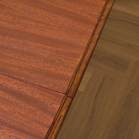 Swedish oval dining table in mahogany