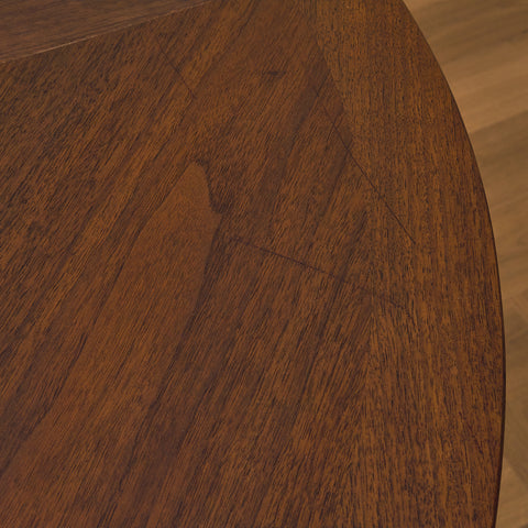 Swedish round dining table in walnut