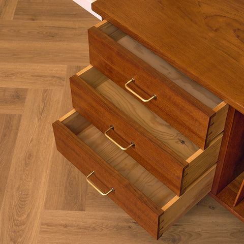 Swedish bookshelf in teak