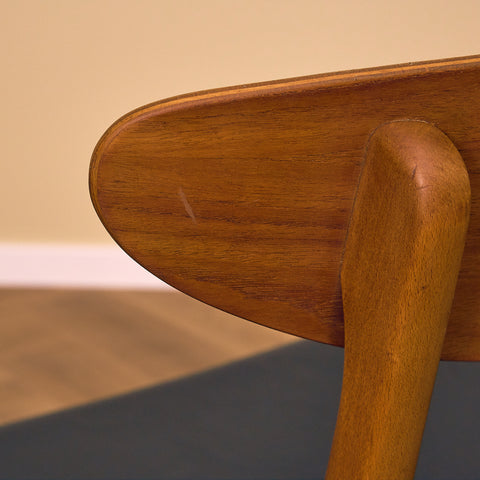 Danish dining chairs in teak & beech by Farstrup, model 210