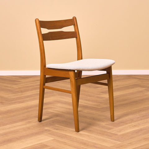Danish dining chairs in oak and beech by Findahl