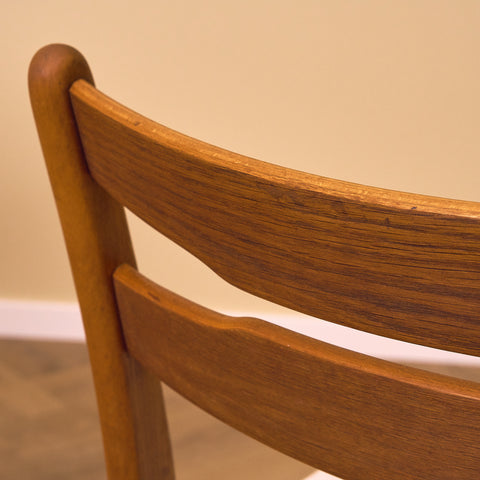 Danish dining chairs in oak and beech by Findahl