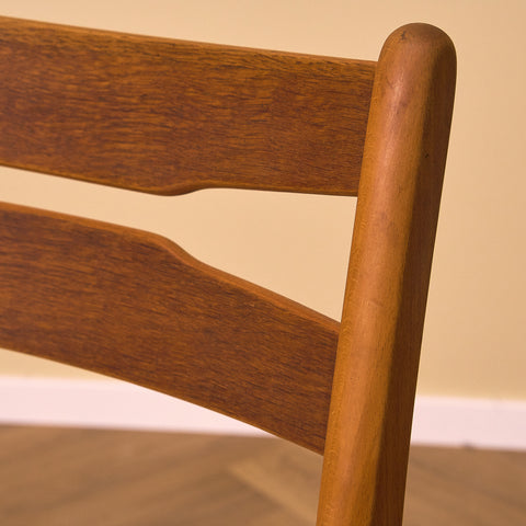 Danish dining chairs in oak and beech by Findahl