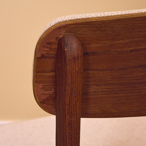 Danish dining chairs in teak by B. Rasmussen for Thorso Møbelfabrik