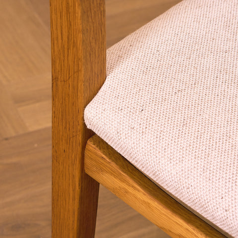 Swedish dining chairs in oak by Carl Malmsten for Åfors Möbelfabrik, model "Calmare"