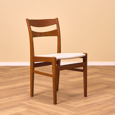 Swedish dining chairs in teak
