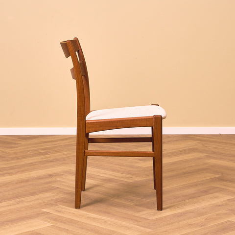 Swedish dining chairs in teak