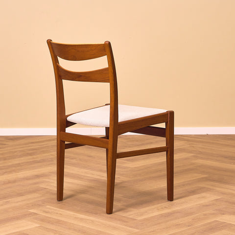 Swedish dining chairs in teak
