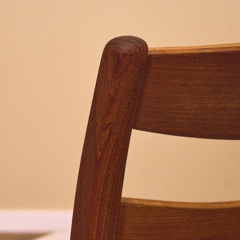 Swedish dining chairs in teak