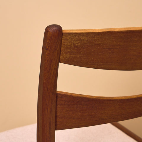 Swedish dining chairs in teak