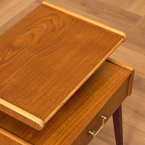 Swedish bedside tables in teak