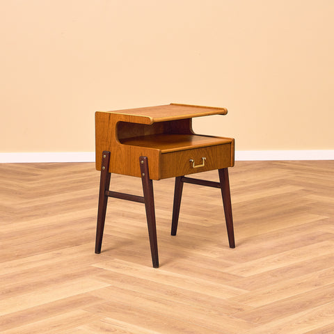 Swedish bedside tables in teak