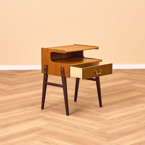 Swedish bedside tables in teak