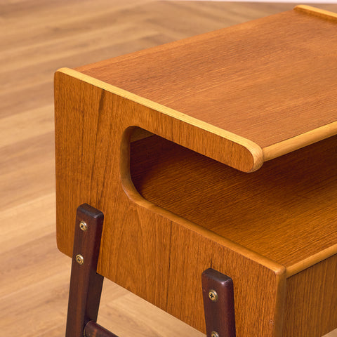 Swedish bedside tables in teak