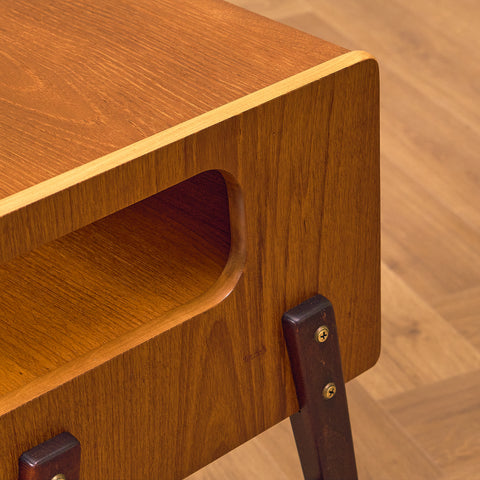 Swedish bedside tables in teak