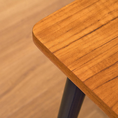 Swedish side table with magazine shelf in teak by Bröderna Miller AB, Bankeryd